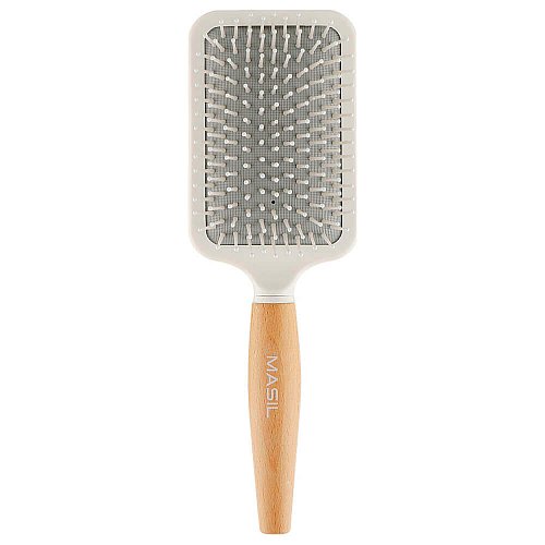 Деревянная антистатическая расчёска для волос Masil Wooden Paddle Brush