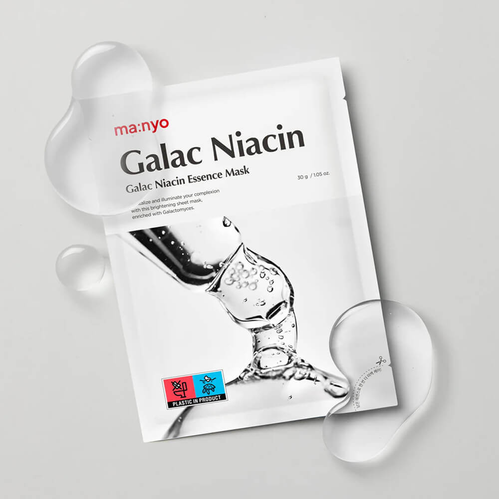 Осветляющая маска с ниацинамидом Manyo Galac Niacin Essence Mask