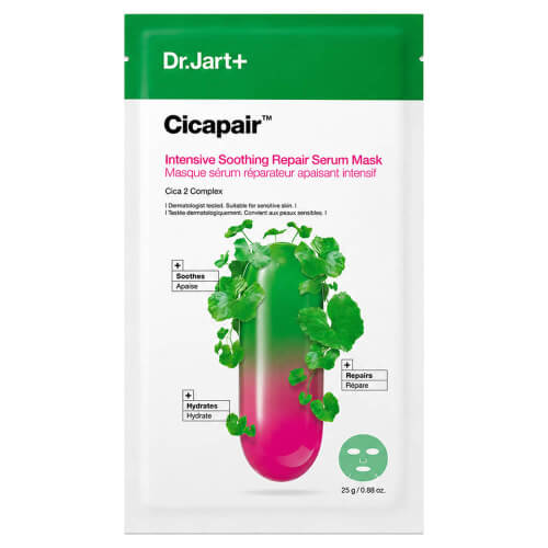 Успокаивающая тканевая маска с центеллой Dr.Jart+ Cicapair Intensive Soothing Repair Serum Mask