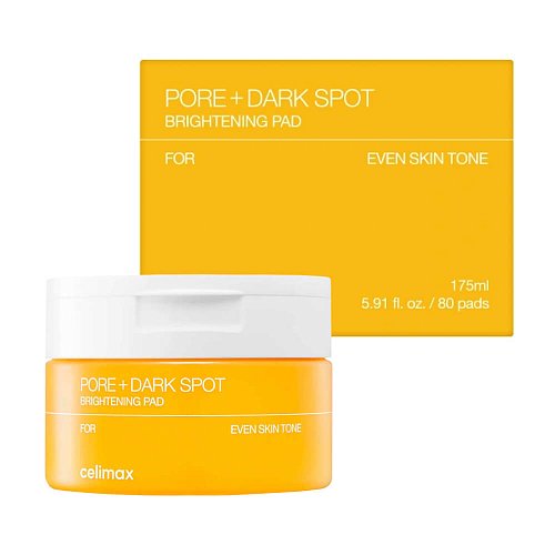 Пэды для выравнивания тона и рельефа кожи Celimax Pore+Dark Spot Brightening Pad