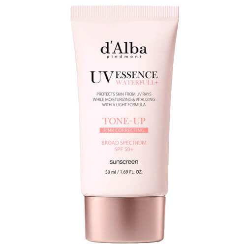 Солнцезащитный крем с персиковым подтоном d'Alba Waterfull Tone-Up Sun Cream SPF50+ PA++++
