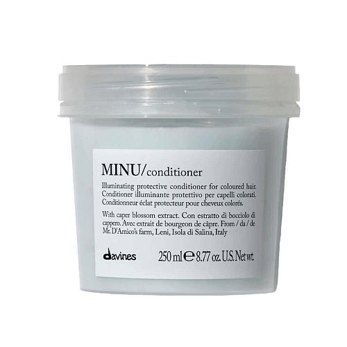 Защитный кондиционер для окрашенных волос с экстрактом каперсов Davines MINU Conditioner
