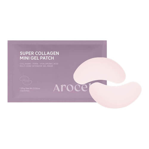 Увлажняющие гидрогелевые мини-патчи для век с ПДРН Arocell Super Collagen Mini Gel Patch