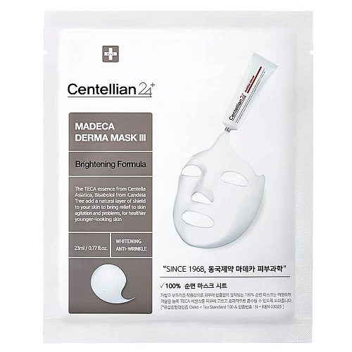 Интенсивная осветляющая тканевая маска Centellian24 Madeca Derma Mask III Brightening Formula