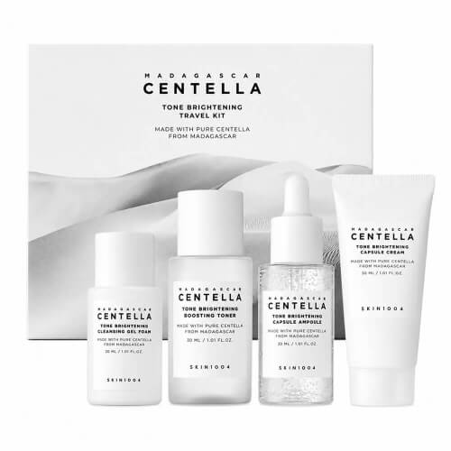 Набор миниатюр для выравнивания тона SKIN1004 Madagascar Centella Tone Brightening Travel Kit