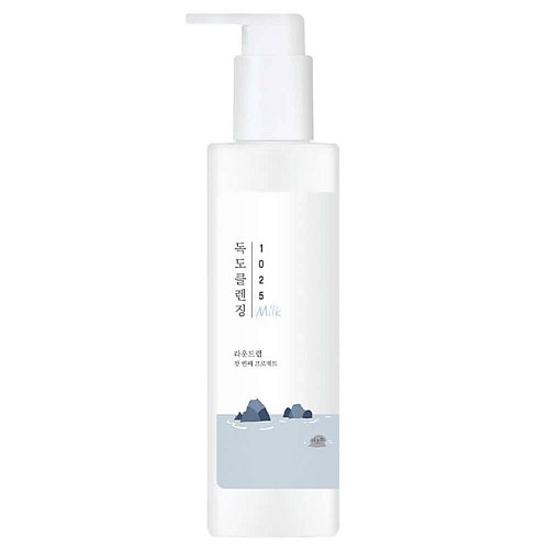 Нежное молочко для снятия макияжа с морской водой Round Lab 1025 Dokdo Cleansing Milk 