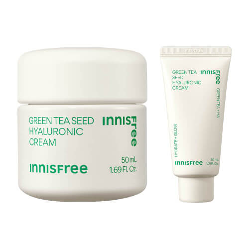 Увлажняющий крем с зелёным чаем Innisfree Green Tea Seed Hyaluronic Cream