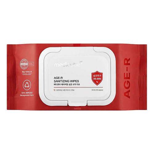 Антибактериальные салфетки medicube AGE-R Sanitizing Wipes