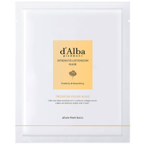 Тканевая маска с белым трюфелем для овала лица d'Alba Intensive Liftension Mask