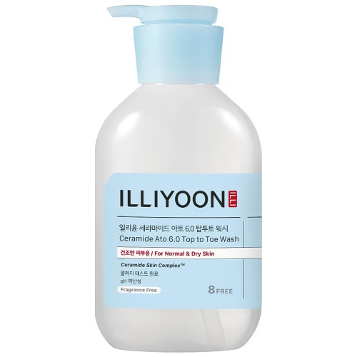 Очищающий гель для волос и тела ILLIYOON Ceramide Ato 6.0 Top to Toe Wash