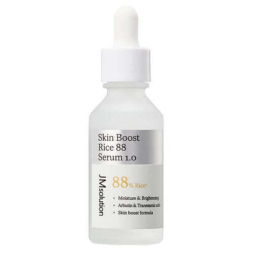 Осветляющая сыворотка-бустер с гидролатом риса JMsolution Skin Boost Rice 88 Serum 1.0