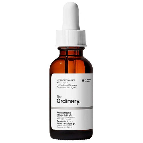 Антиоксидантная сыворотка с ресвератролом The Ordinary Resveratrol 3% + Ferulic Acid 3% 