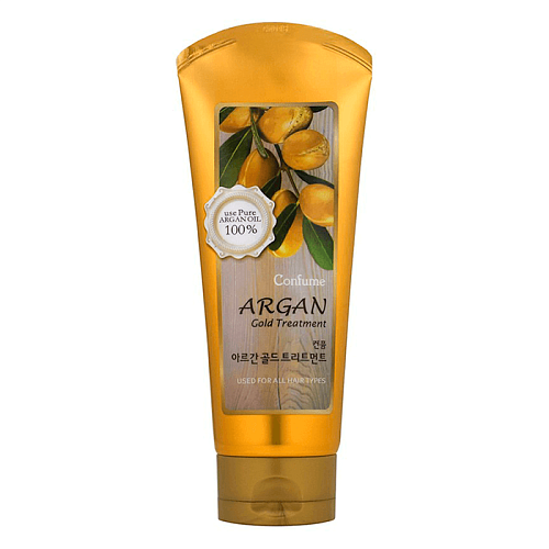 Маска для волос с маслом арганы и золотом Welcos Confume Argan Gold Treatment 