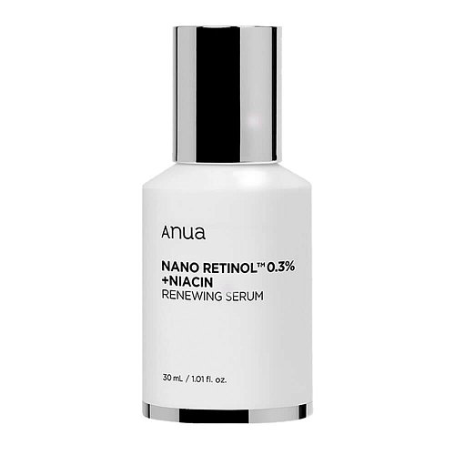 Обновляющая сыворотка с ретинолом и ниацинамидом Anua Nano Retinol 0,3% + Niacin Renewing Serum 