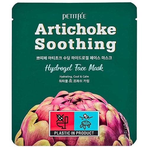 Противоотёчная гидрогелевая маска с артишоком Petitfee Artichoke Soothing Hydrogel Face Mask
