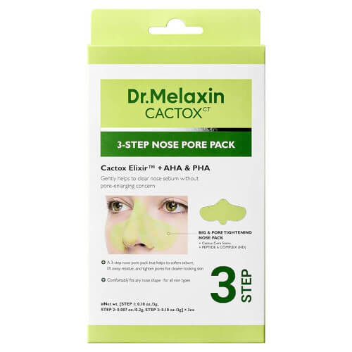 Локальная маска от чёрных точек с экстрактом кактуса Dr.Melaxin Cactox 3-Step Nose Pore Pack