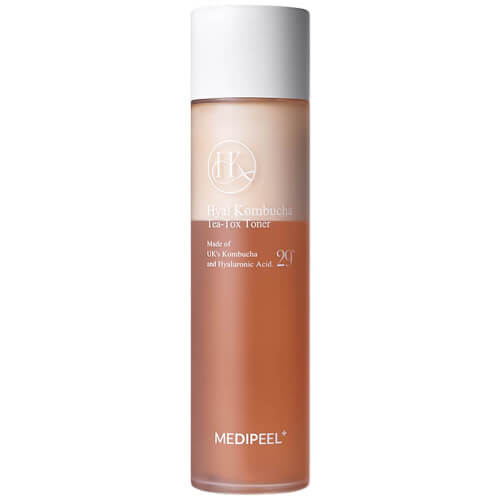 Двухфазный тонер с 70% комбучи и церамидами MEDIPEEL Hyal Kombucha Tea-Tox Toner