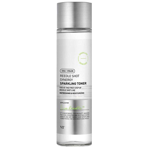 Тонер с микроиглами и газированной водой VT Cosmetics Reedle Shot Synergy Sparkling Toner