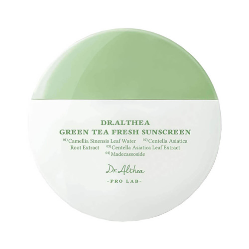Успокаивающий солнцезащитный крем Dr. Althea Green Tea Fresh Sunscreen SPF50+ PA++++