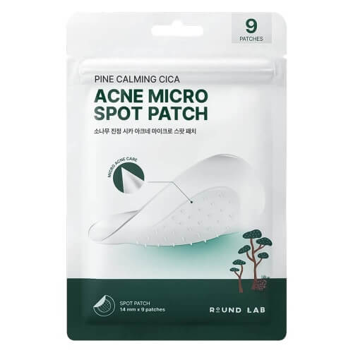Локальные патчи с микроиглами от акне Round Lab Pine Calming Cica Acne Micro Spot Patch