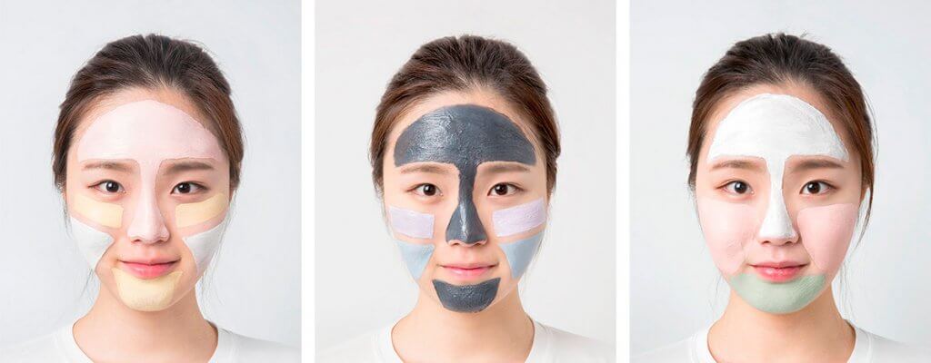Мультимаскинг с масками Innisfree Jeju Volcanic Color Clay Mask
